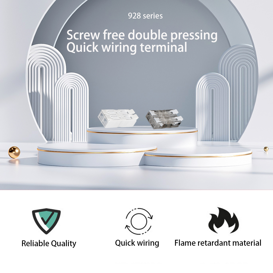 Lever Wire Connectors Set – Fast Connection 3-Pin Compact Splice Electrical Terminal, Assorted Wire Connectors 0.2–4mm², 32A 450V