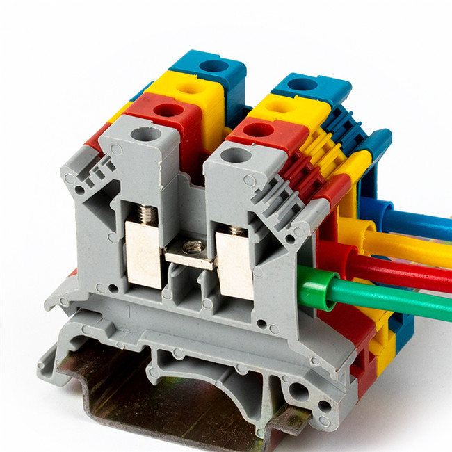 UK2.5B 2.5mm² Din Rail Screw Terminal Block Connector – UK Series Electrical Feed Through Wire Connectors