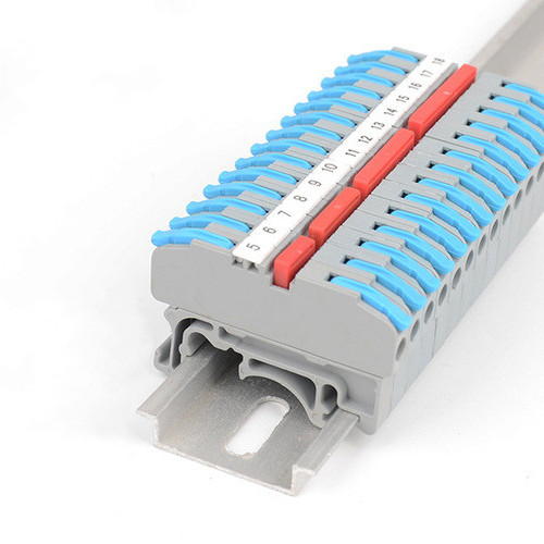 Wholesales 3 Poles Compact Splicing Lever Quick Connect Crimp CMK-420 Fast Connection Din Rail Terminal Connector