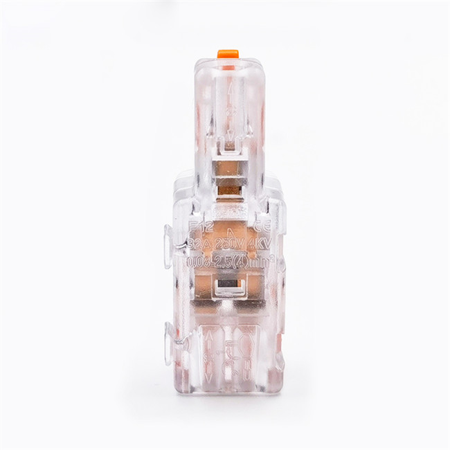 F12 Transparent 1-In-2-Out Splice Joint Electrical Wire Quick Terminals F13 Quick Wire Connector Blocks