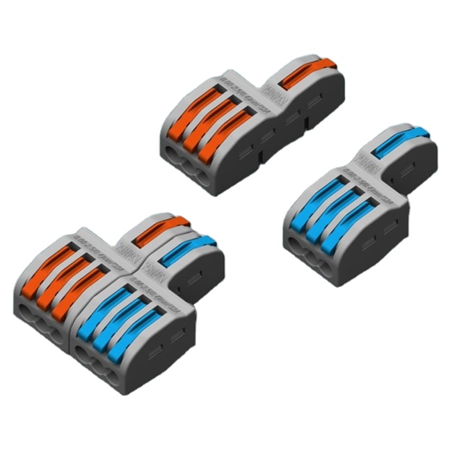 FD13T Universal 1 In 3 Out Splice Joint Wire Quick Connector Fast Terminal Electrical Plug Wire Connectors