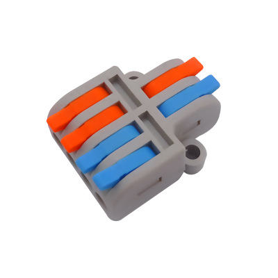 MINI SPL-42 2 In 4 Out Quick Wire Splitter Compact Lever Type Electric Terminal Block Connector