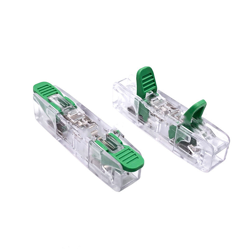 QJ-281-1 Universal 1 In 1 Out Quick Press Fast Wire Connector Without Screw for LED Lighting Applications