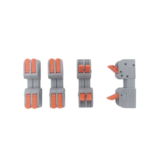 222 Universal Reusable Connector Quick Slice Wiring 2pin Push-in Terminal Block Junction Box