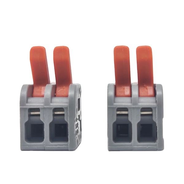 222 Universal Reusable Connector Quick Slice Wiring 2pin Push-in Terminal Block Junction Box