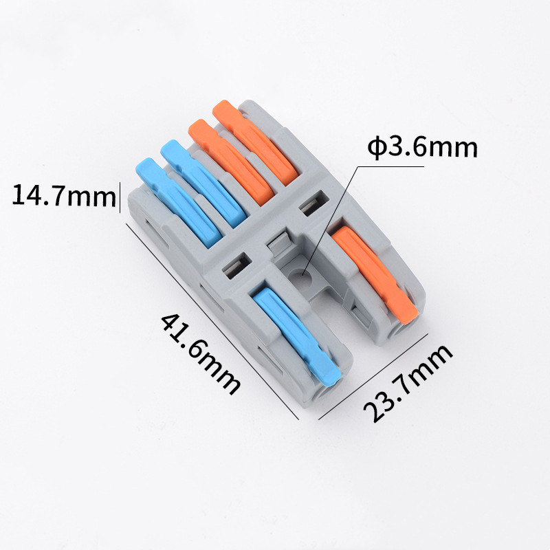 CMK-422-4 Quick Lever Nuts Wire Splitter 2 In 4 Out Compact Terminal Blocks Splice Conductor Connector